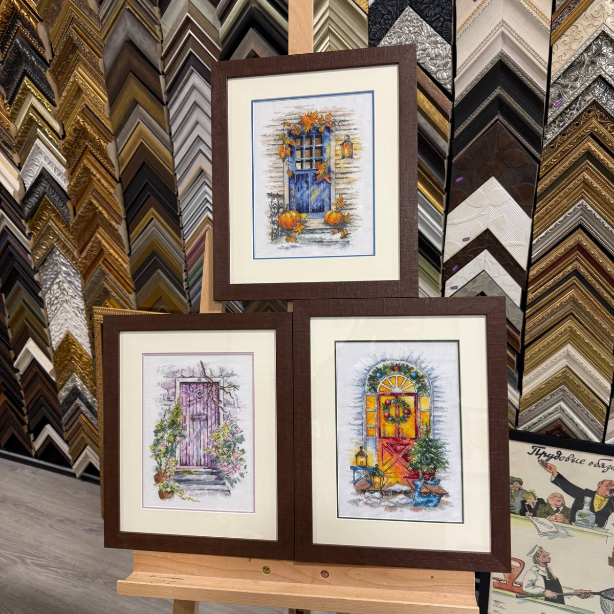Оформление вышивок в багет: стильные решения для вашего интерьера